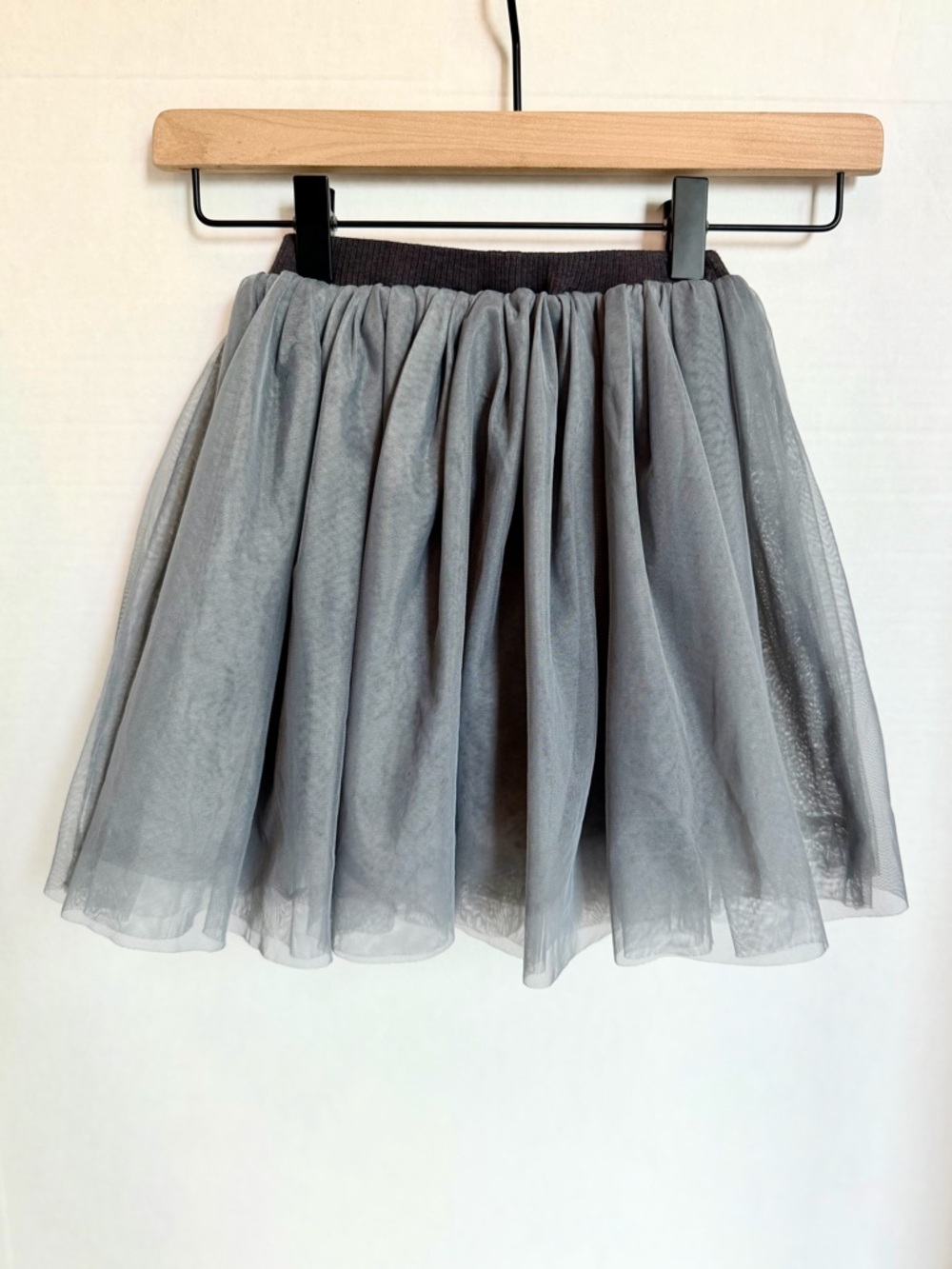 Cute Gray Tulle Skater Skirt - Flared Circle Silhouette Size 100 or 4T